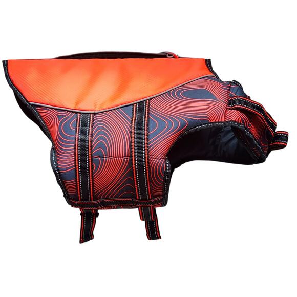 Arcadia Trail High Visibility Orange Dog Flotation Vest Life Jacket Size MED - Picture 7 of 11